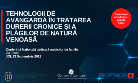 Conferință Națională dedicată Medicilor de Familie: Tehnologii de avangardă în tratarea durerii cronice și a plăgilor de natură venoasă