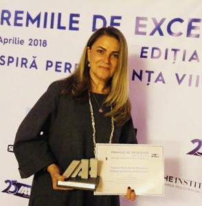 Oana Cociașu, premiată de IAA România pentru excelență în dialogul cu autoritățile