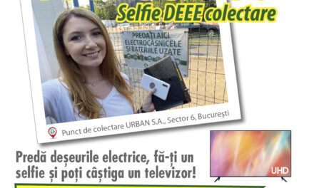Un selfie cu deșeuri electrice îți poate aduce un smart TV