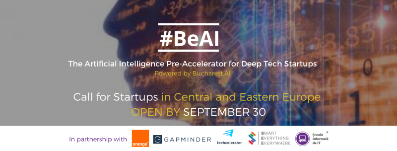 Șase start-up-uri din România au fost selectate să participe în competiţia #BeAI