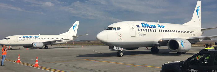 Blue Air anunţă noi zboruri de la Cluj-Napoca