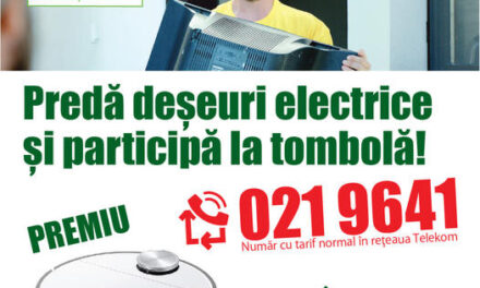 Tombolă ECOTIC dedicată persoanelor fizice care doresc să predea deșeurile electrice voluminoase de la domiciliu